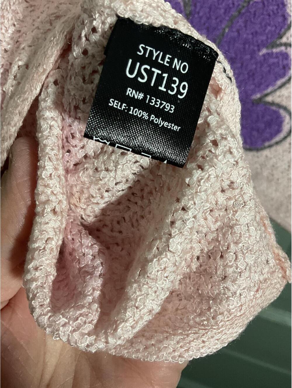 POL Lightweight  Oversized Knit Sweater with Colorful Floral Print (L,XL, 1X) - Picture 9 of 9